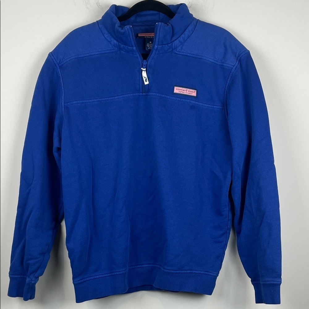 Vineyard Vines Men's Medium Royal Blue Zip-Up Pullover Quarter Zip